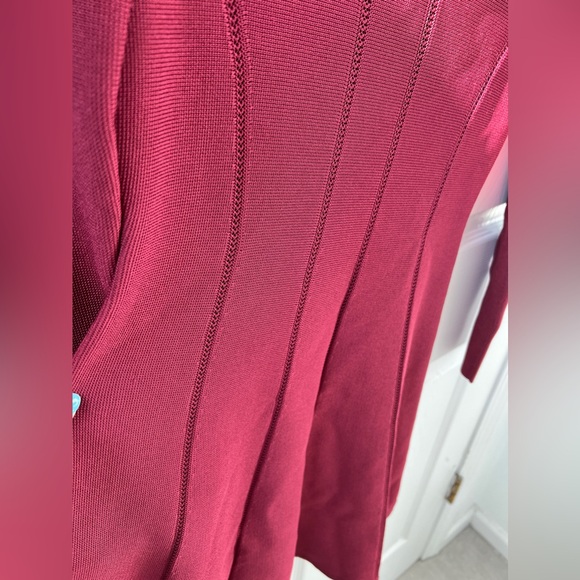 NWT ! ZIMMERMANN luminosity panelled knit dress in burgundy Zimmerman size 2 - Picture 4 of 12